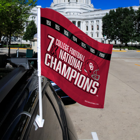 NCAA Oklahoma Sooners Car Flag Fan Gear NCAA Oklahoma Sooners