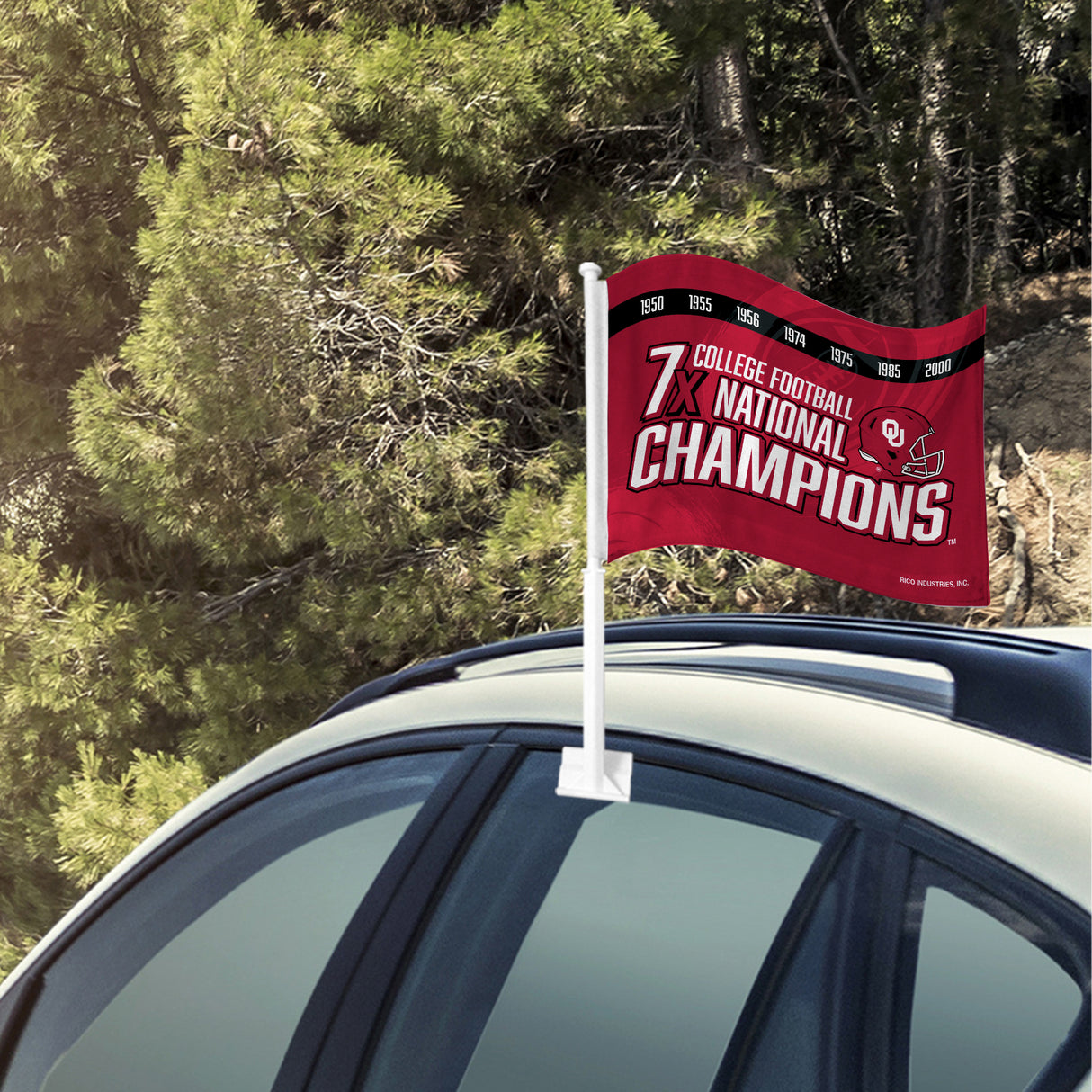 NCAA Oklahoma Sooners Car Flag Fan Gear NCAA Oklahoma Sooners