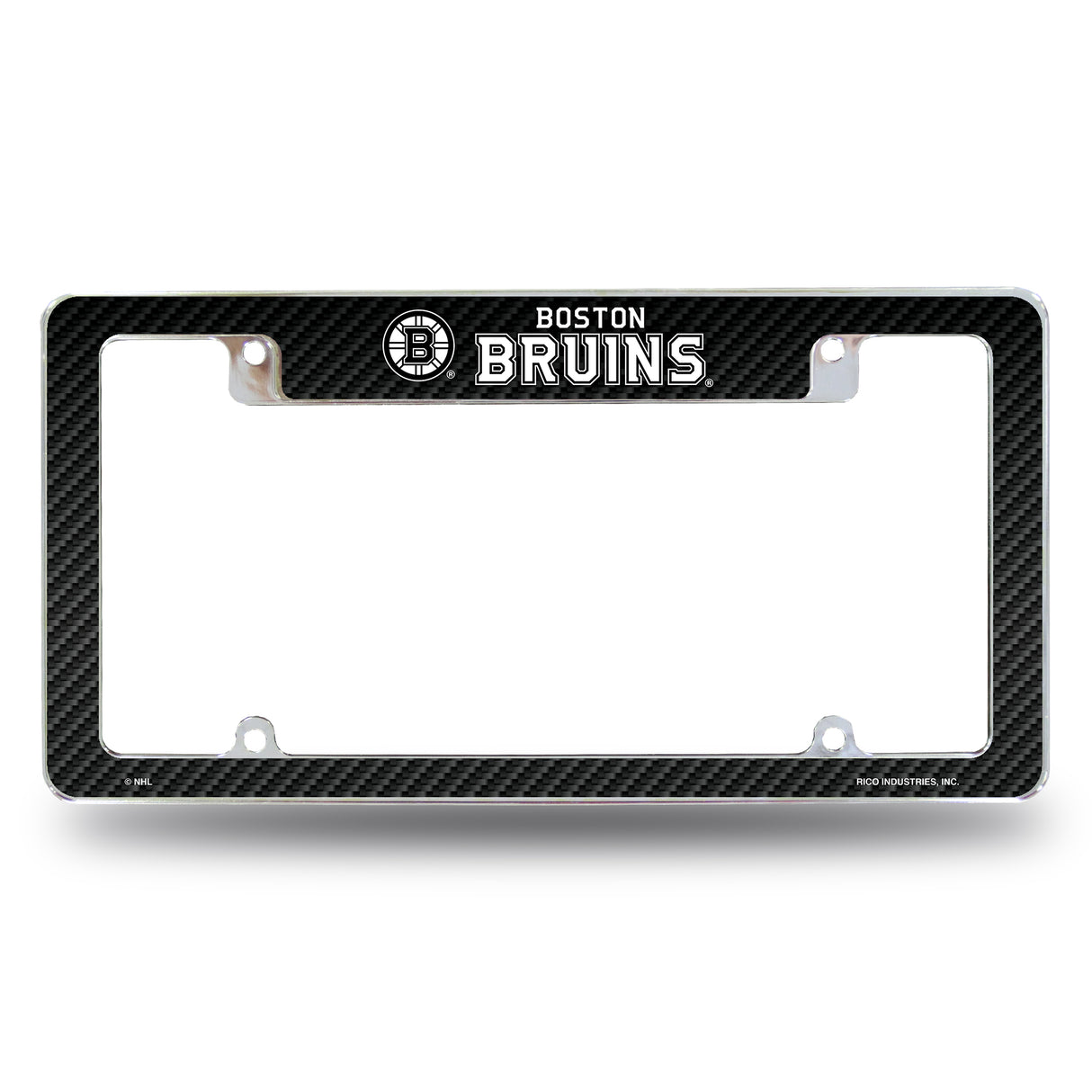 NHL Boston Bruins All Over Chrome License Plate Frame Fan Gear NHL Boston Bruins