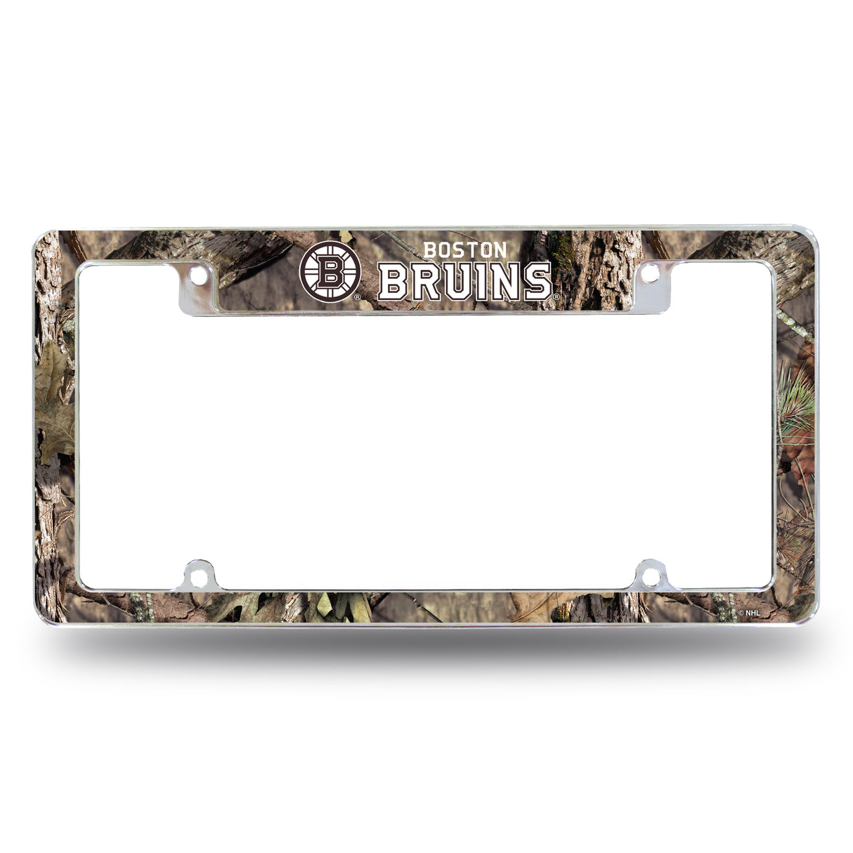NHL Boston Bruins All Over Chrome License Plate Frame Fan Gear NHL Boston Bruins