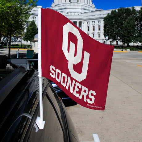 NCAA Oklahoma Sooners Car Flag Fan Gear NCAA Oklahoma Sooners