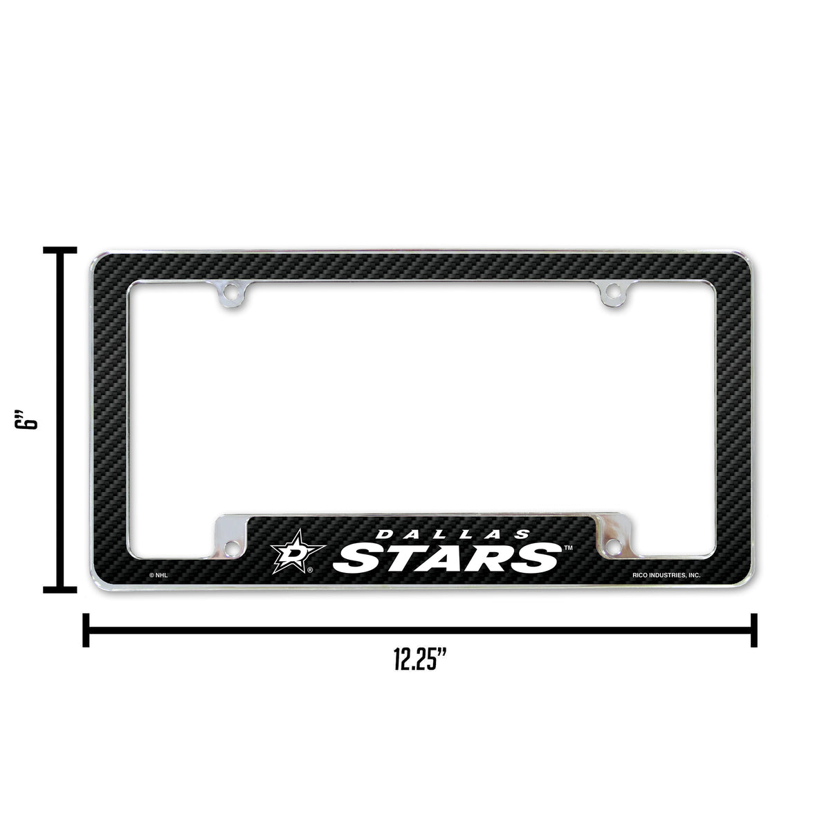 NHL Dallas Stars All Over Chrome License Plate Frame Fan Gear NHL Dallas Stars