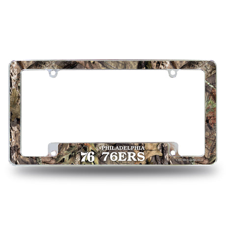 NBA Philadelphia 76ers All Over Chrome License Plate Frame Fan Gear NBA Philadelphia 76ers