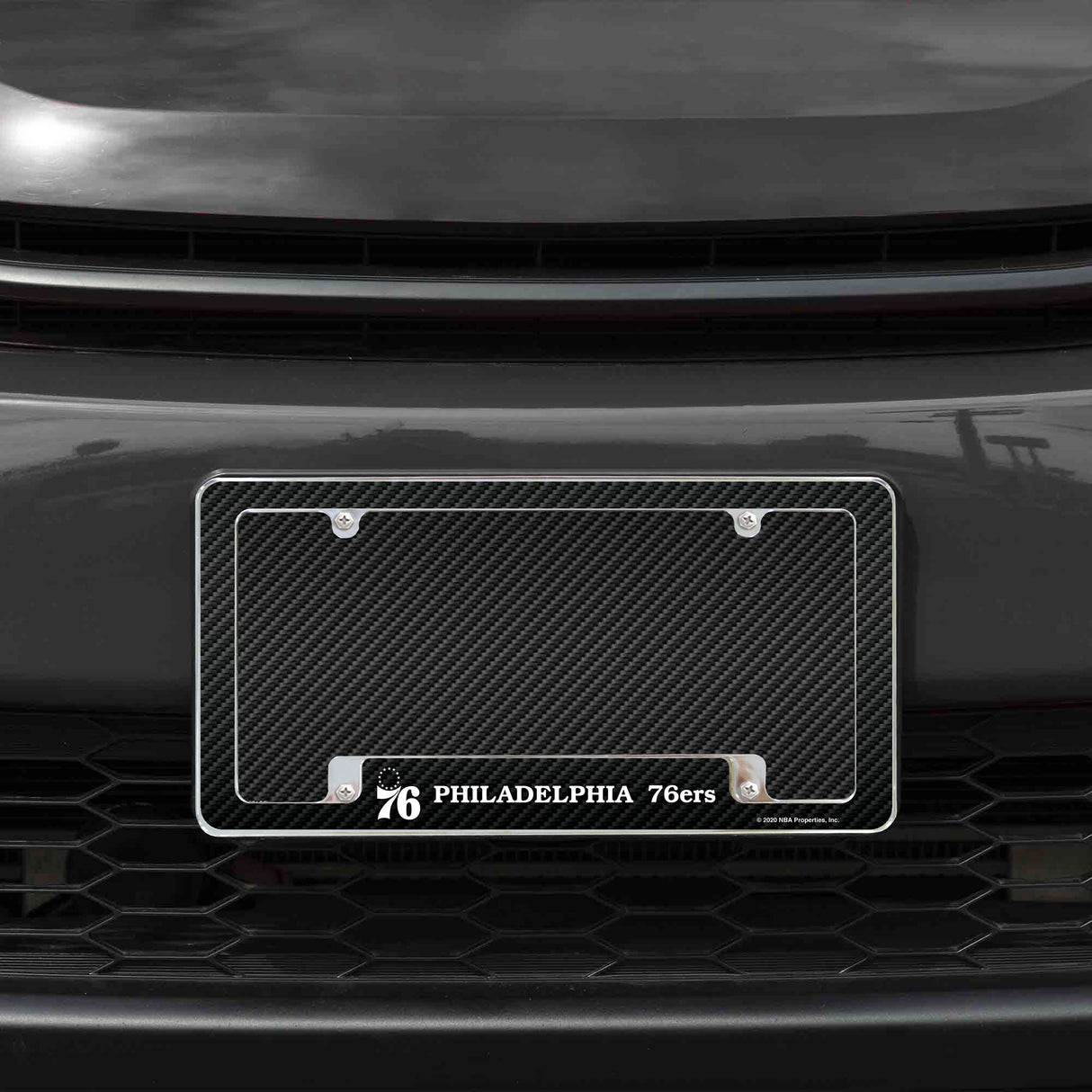 NBA Philadelphia 76ers All Over Chrome License Plate Frame Fan Gear NBA Philadelphia 76ers