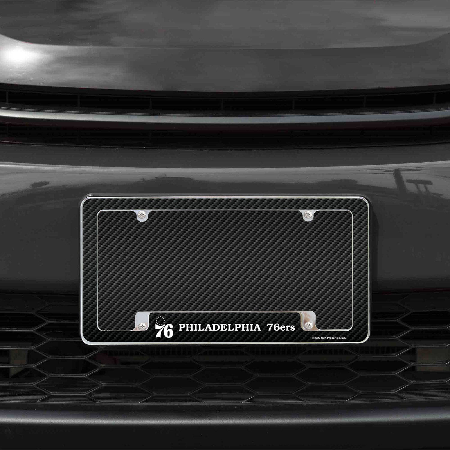 NBA Philadelphia 76ers All Over Chrome License Plate Frame Fan Gear NBA Philadelphia 76ers