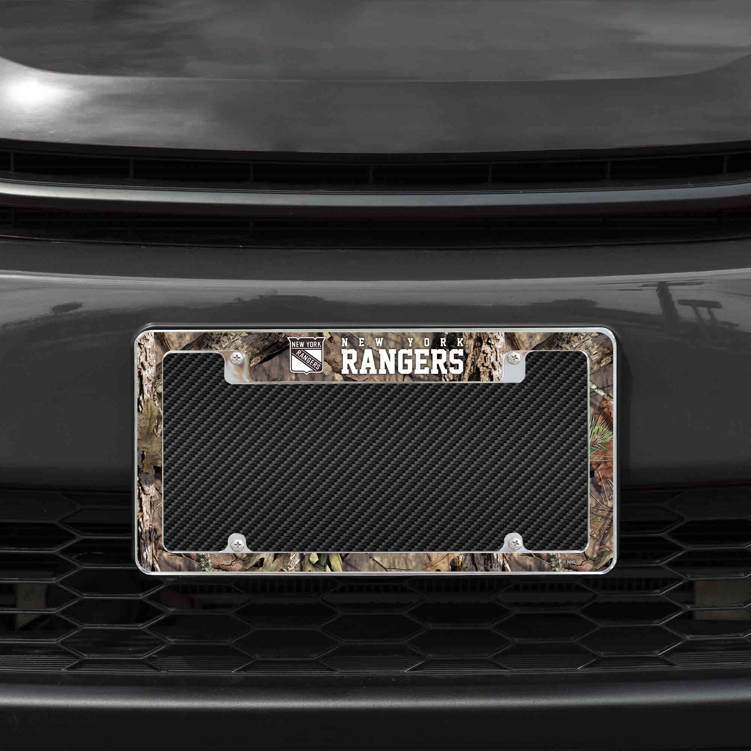 NHL New York Rangers All Over Chrome Frame Fan Gear NHL New York Rangers