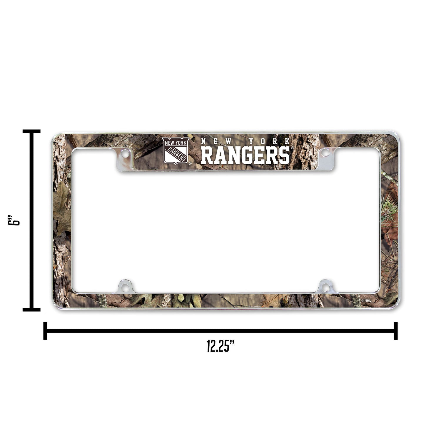 NHL New York Rangers All Over Chrome Frame Fan Gear NHL New York Rangers
