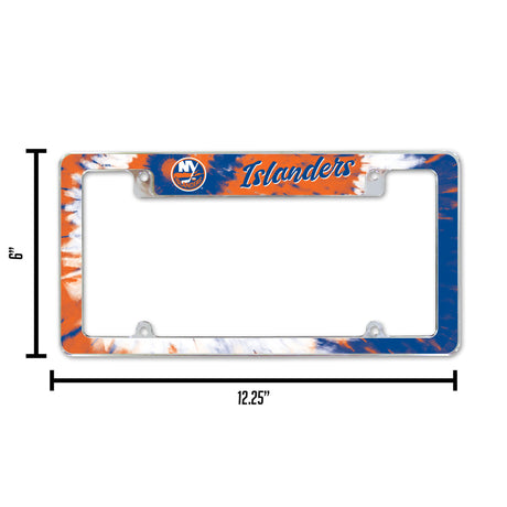 NHL New York Islanders All Over Chrome Frame Fan Gear NHL New York Islanders