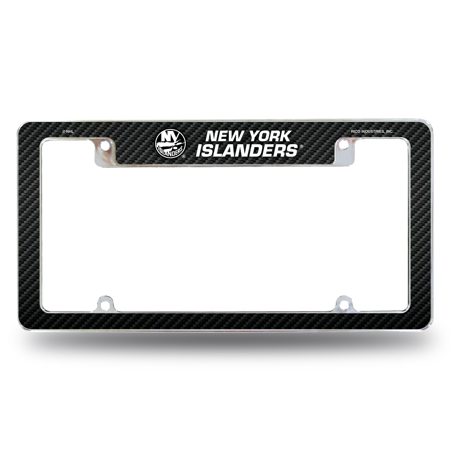 NHL New York Islanders All Over Chrome Frame Fan Gear NHL New York Islanders