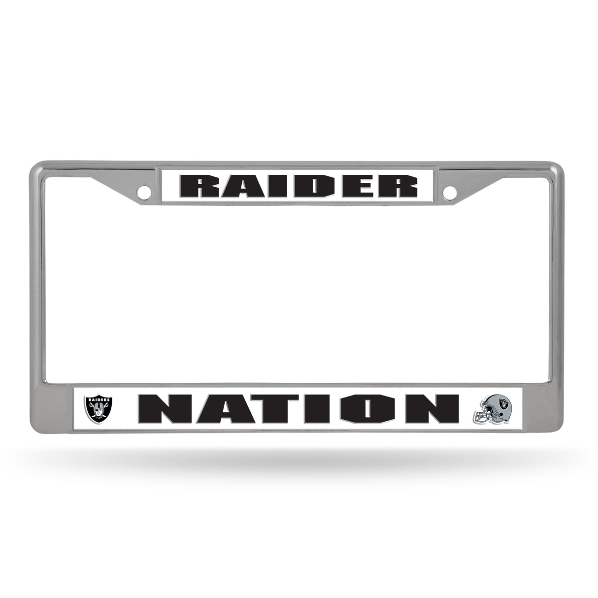 NFL Las Vegas Raiders Chrome License Plate Frame Fan Gear NFL Las Vegas Raiders