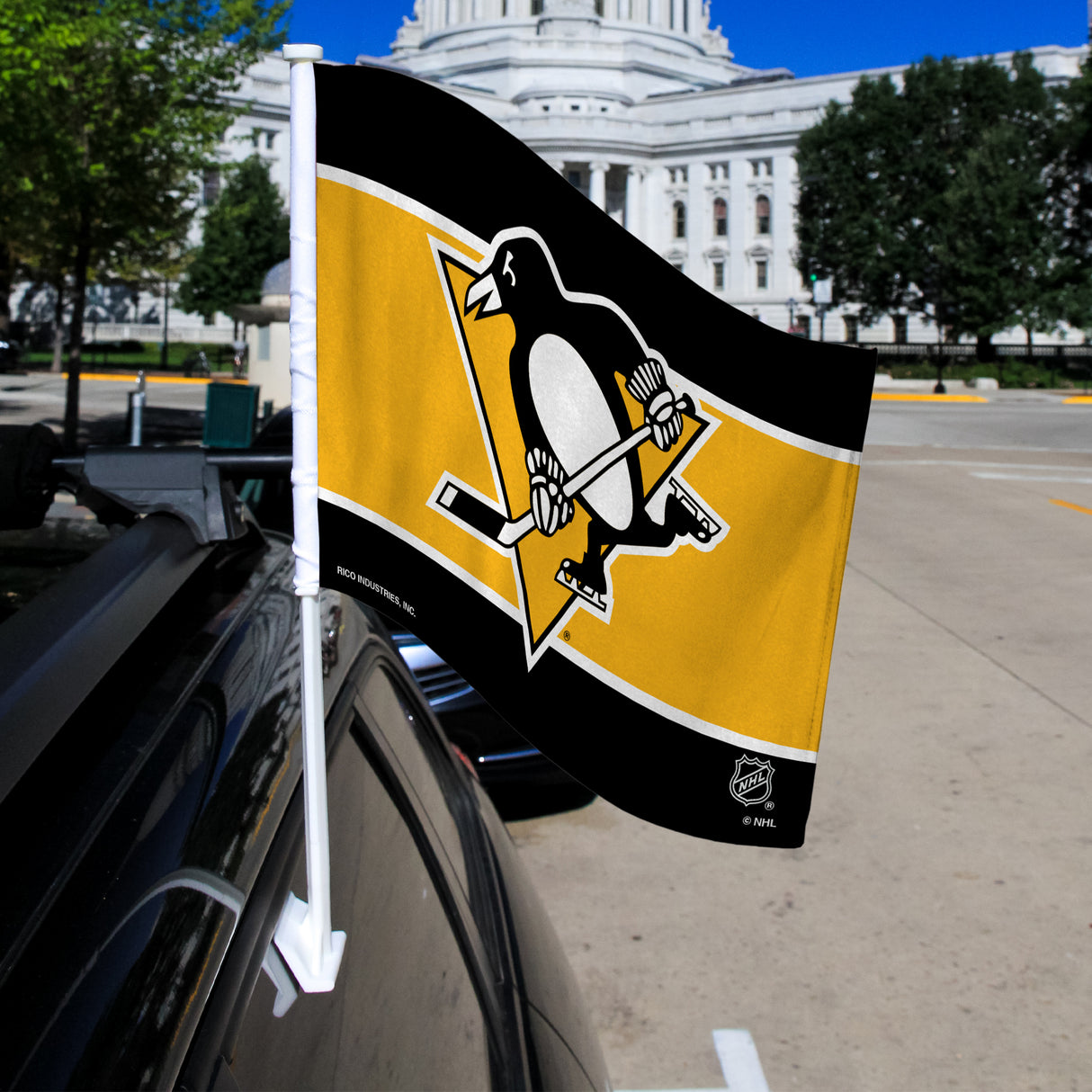 NHL Pittsburgh Penguins Car Flag Fan Gear NHL Pittsburgh Penguins