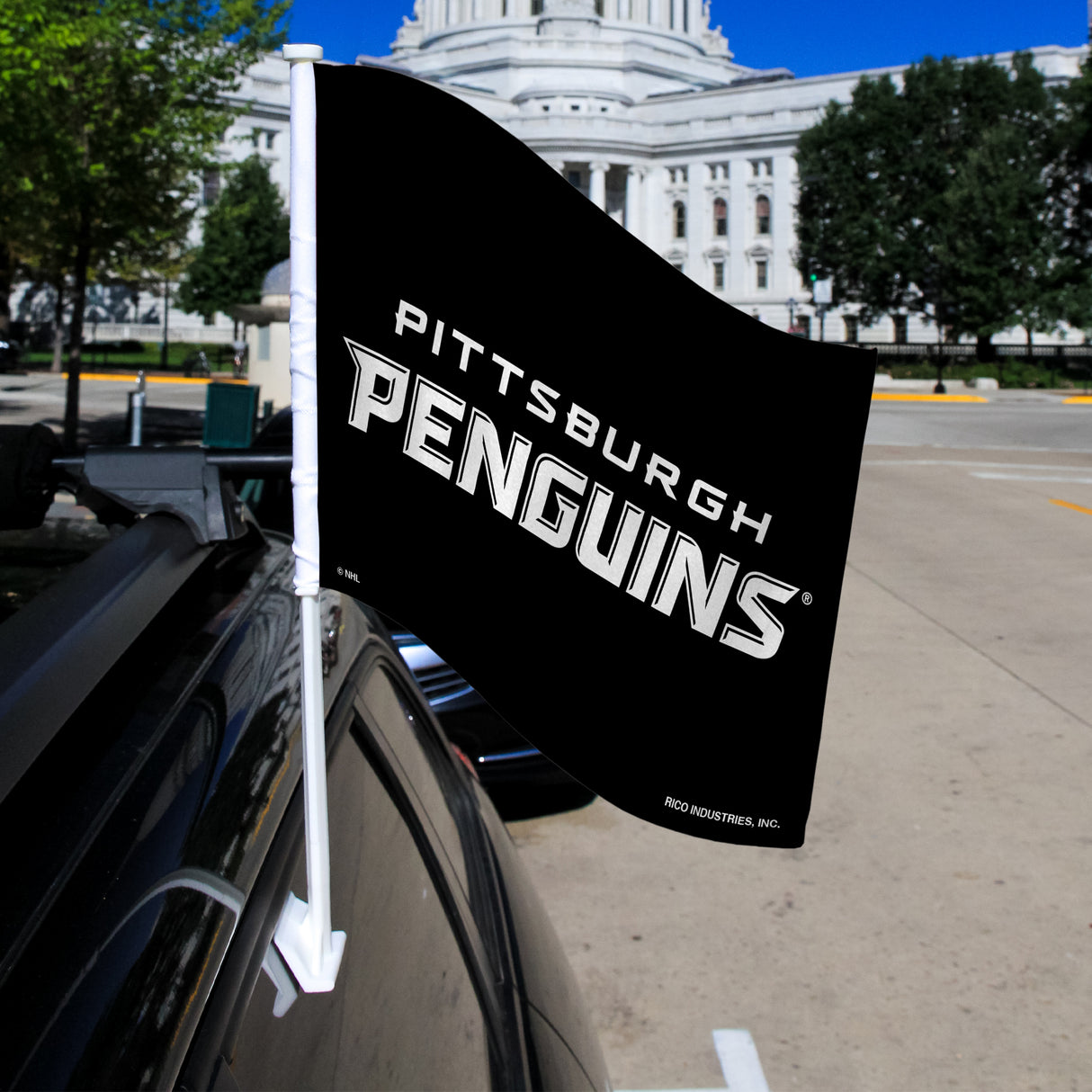 NHL Pittsburgh Penguins Car Flag Fan Gear NHL Pittsburgh Penguins