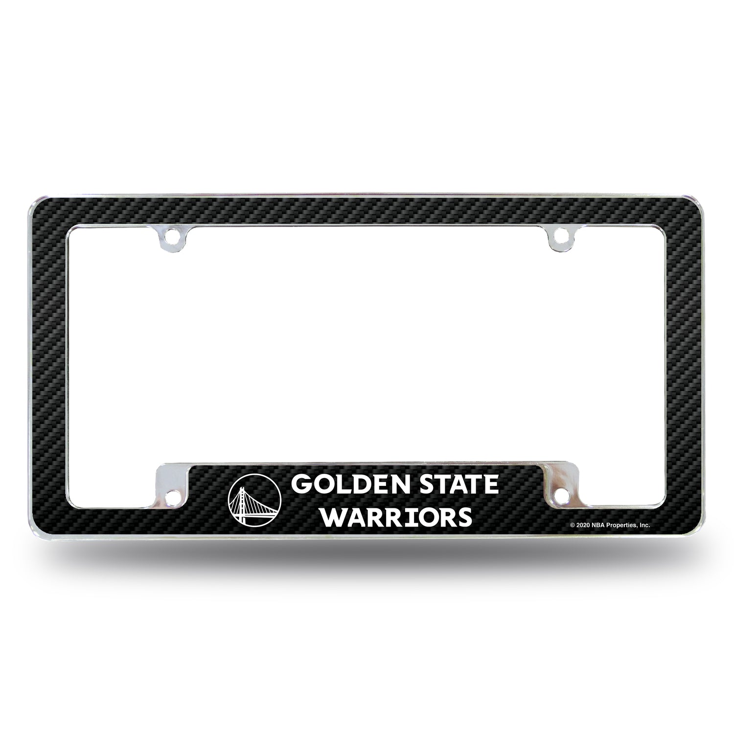 NBA Golden State Warriors All Over Chrome Frame Fan Gear NBA Golden State Warriors