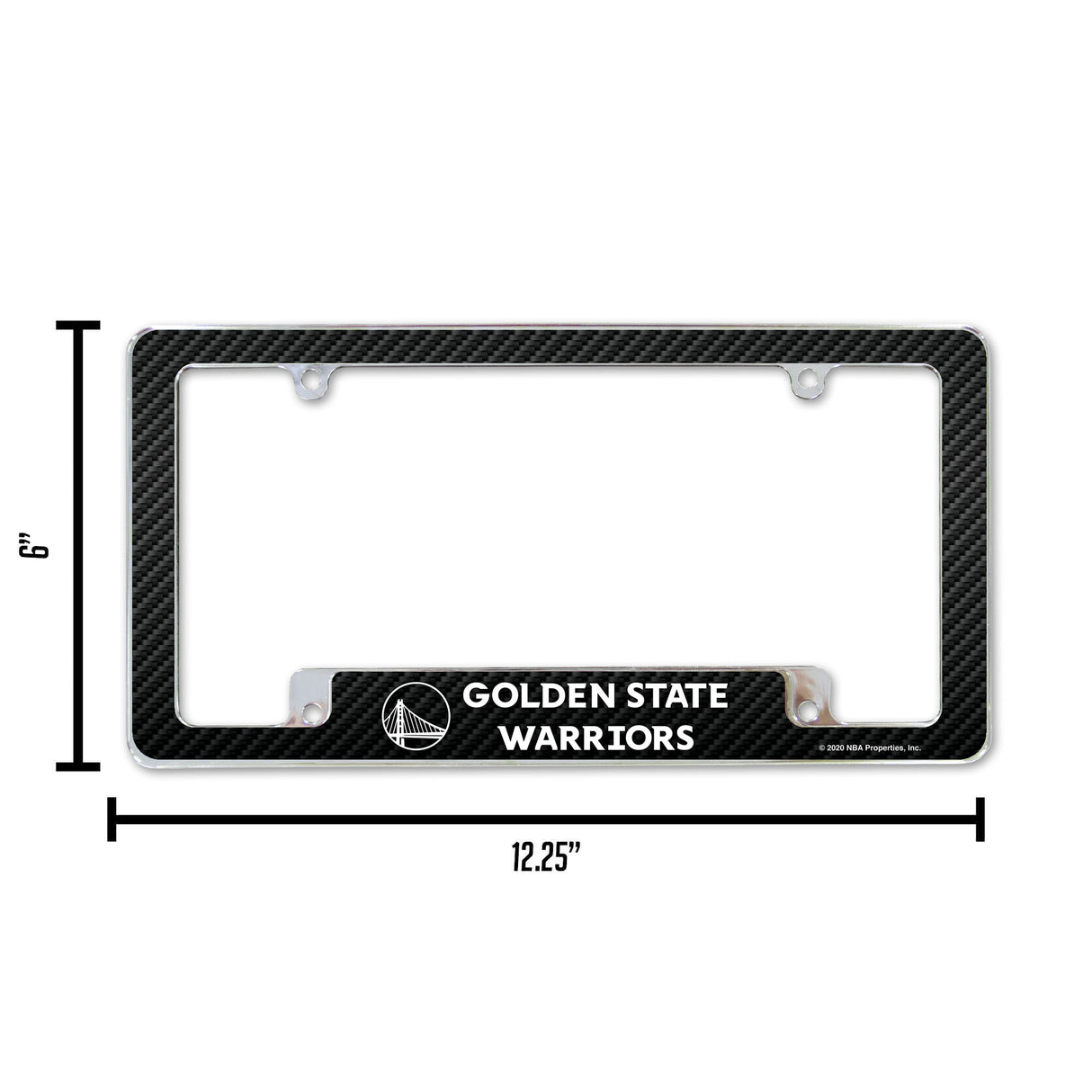 NBA Golden State Warriors All Over Chrome Frame Fan Gear NBA Golden State Warriors