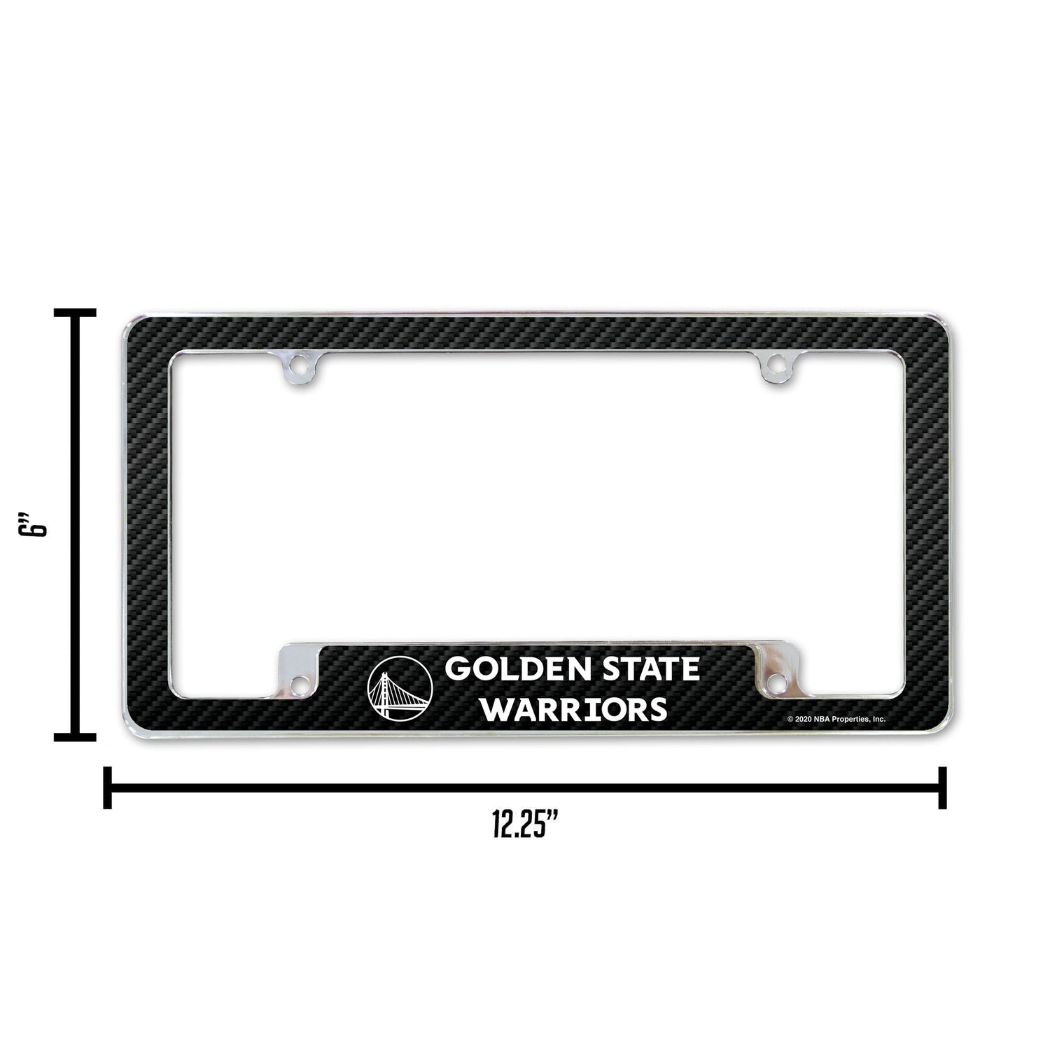 NBA Golden State Warriors All Over Chrome Frame Fan Gear NBA Golden State Warriors