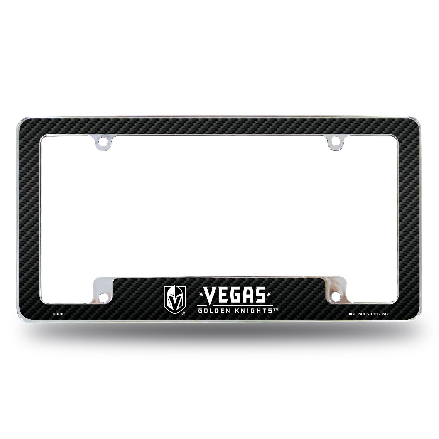 NHL Vegas Golden Knights All Over Chrome License Plate Frame Fan Gear NHL Vegas Golden Knights
