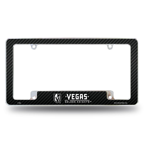 NHL Vegas Golden Knights All Over Chrome License Plate Frame Fan Gear NHL Vegas Golden Knights