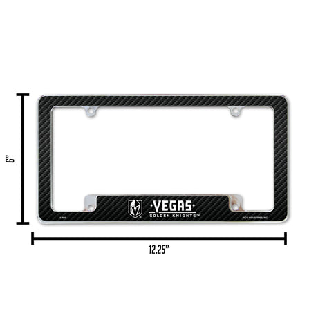 NHL Vegas Golden Knights All Over Chrome License Plate Frame Fan Gear NHL Vegas Golden Knights