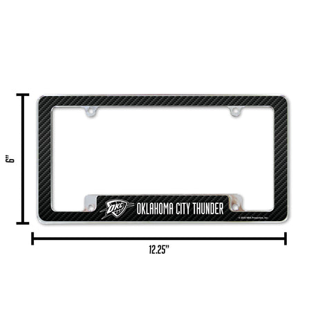 NBA Oklahoma City Thunder All Over Chrome Frame Fan Gear NBA Oklahoma City Thunder