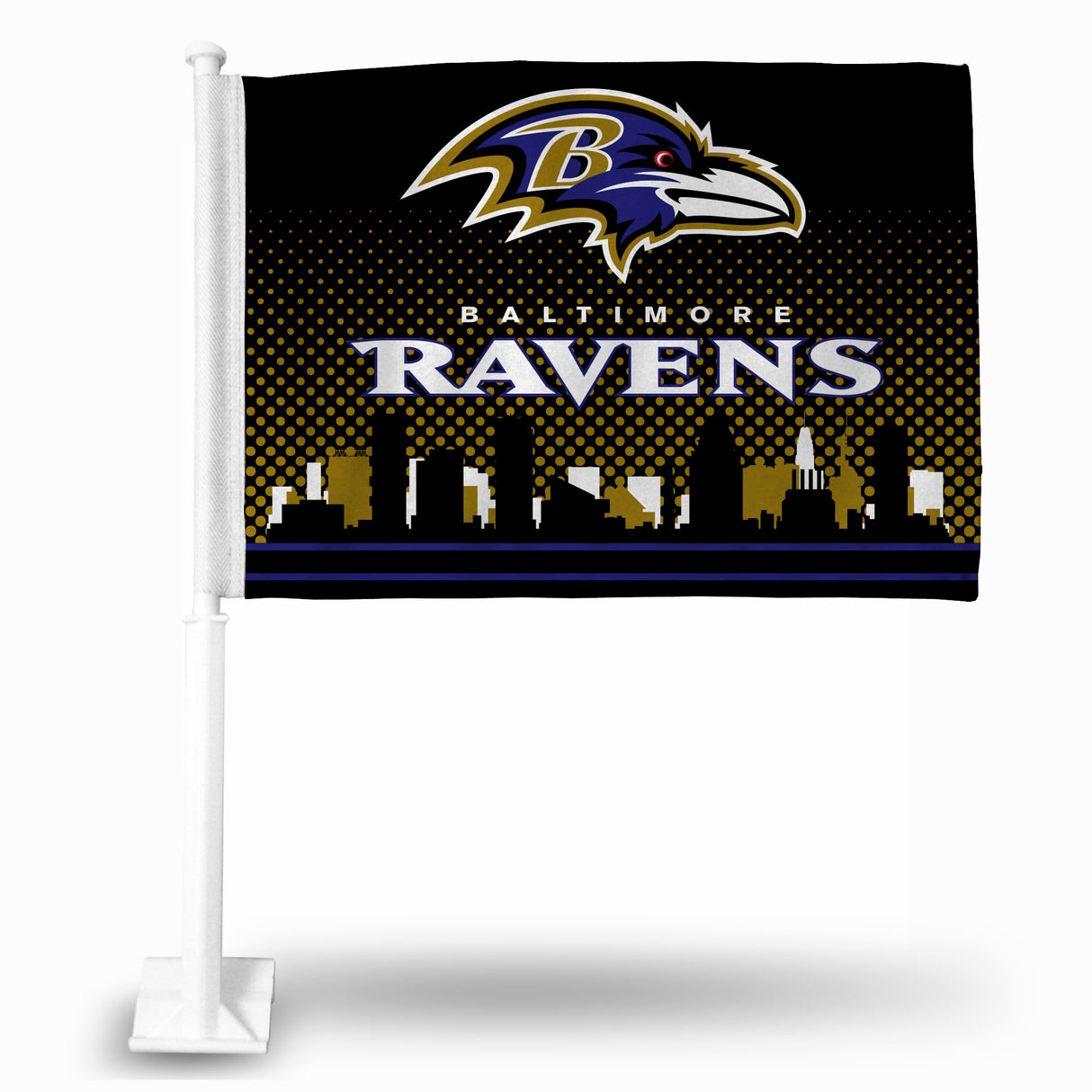 NFL Baltimore Ravens Car Flag Fan Gear NFL Baltimore Ravens