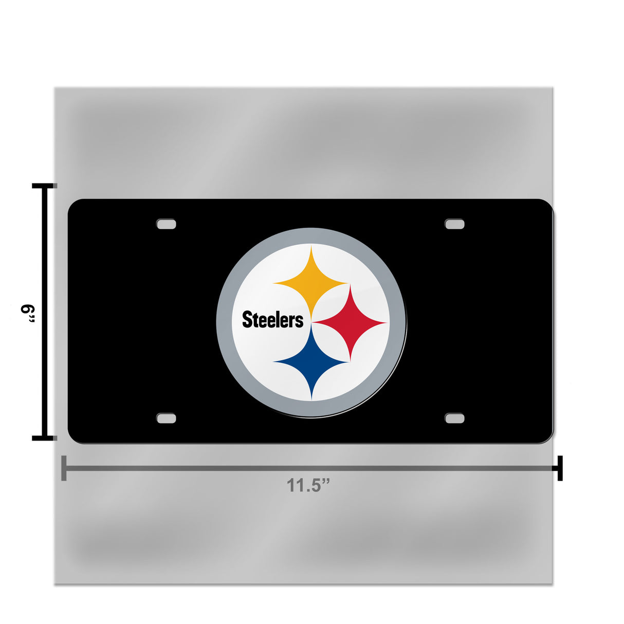 NFL Pittsburgh Steelers Laser Cut License Plate Tag Fan Gear NFL Pittsburgh Steelers