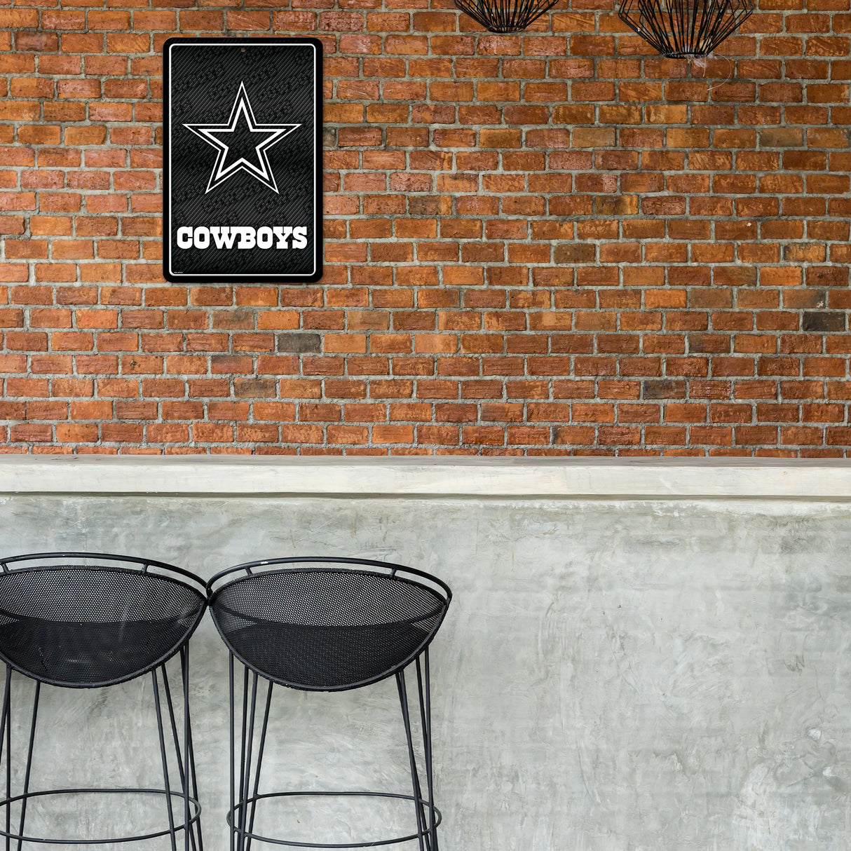 NFL Dallas Cowboys Large Metal Sign Fan Gear NFL Dallas Cowboys