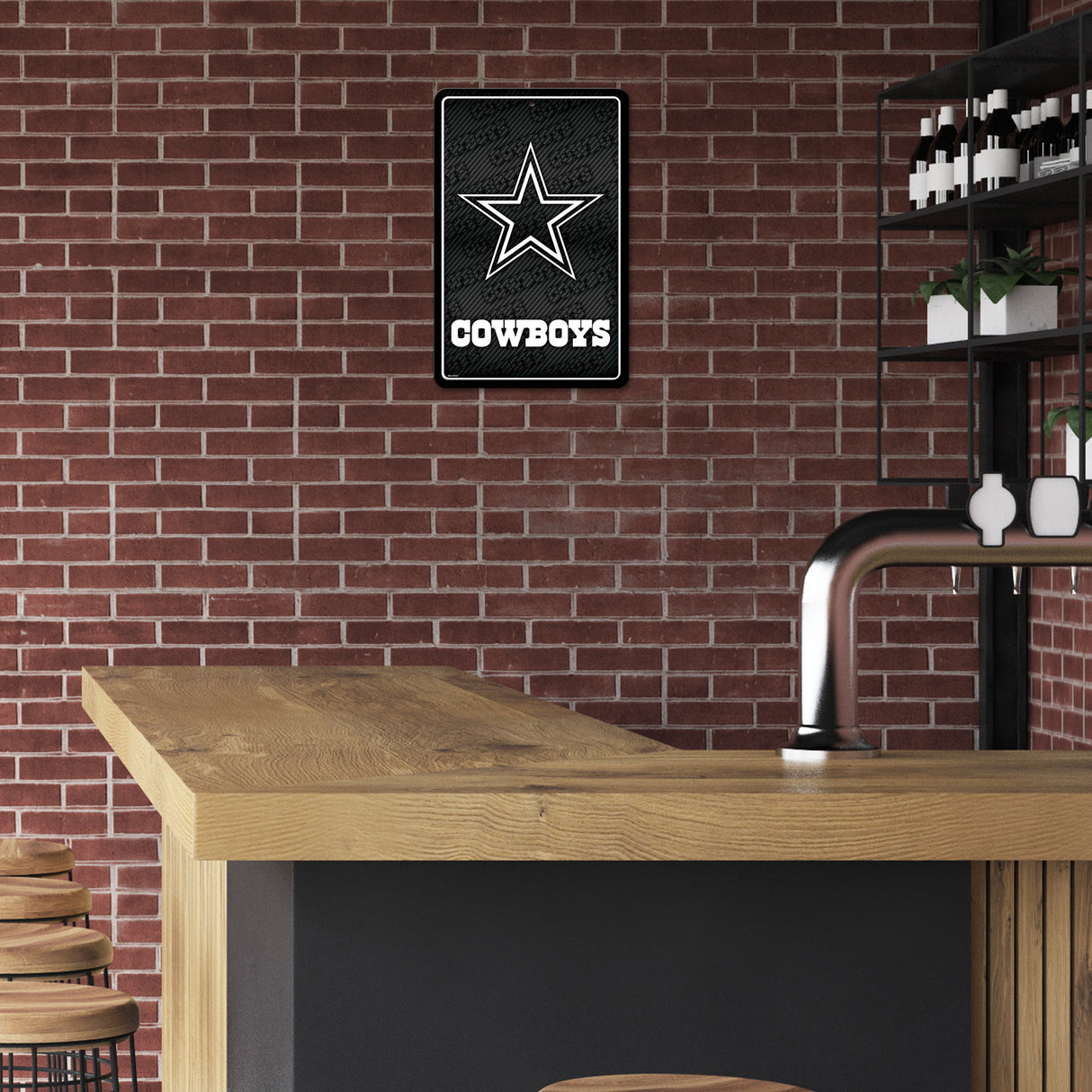 NFL Dallas Cowboys Large Metal Sign Fan Gear NFL Dallas Cowboys