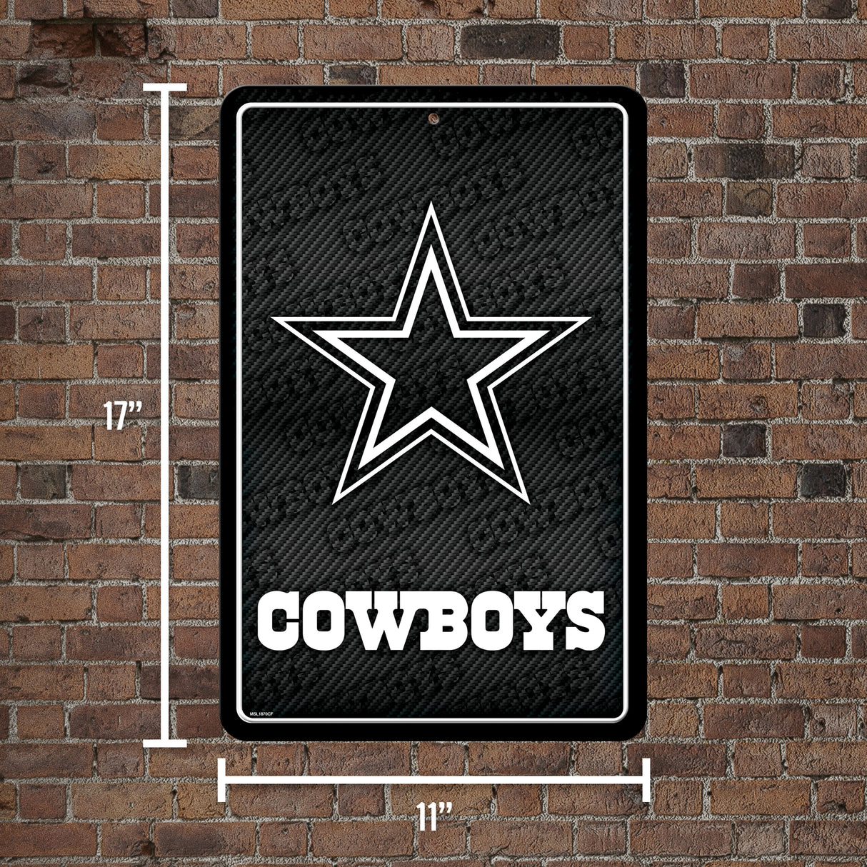 NFL Dallas Cowboys Large Metal Sign Fan Gear NFL Dallas Cowboys
