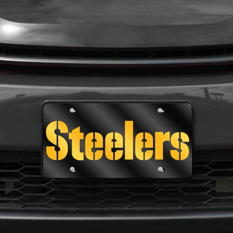 NFL Pittsburgh Steelers Laser Cut License Plate Tag Fan Gear NFL Pittsburgh Steelers