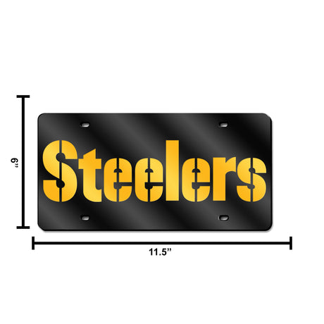 NFL Pittsburgh Steelers Laser Cut License Plate Tag Fan Gear NFL Pittsburgh Steelers