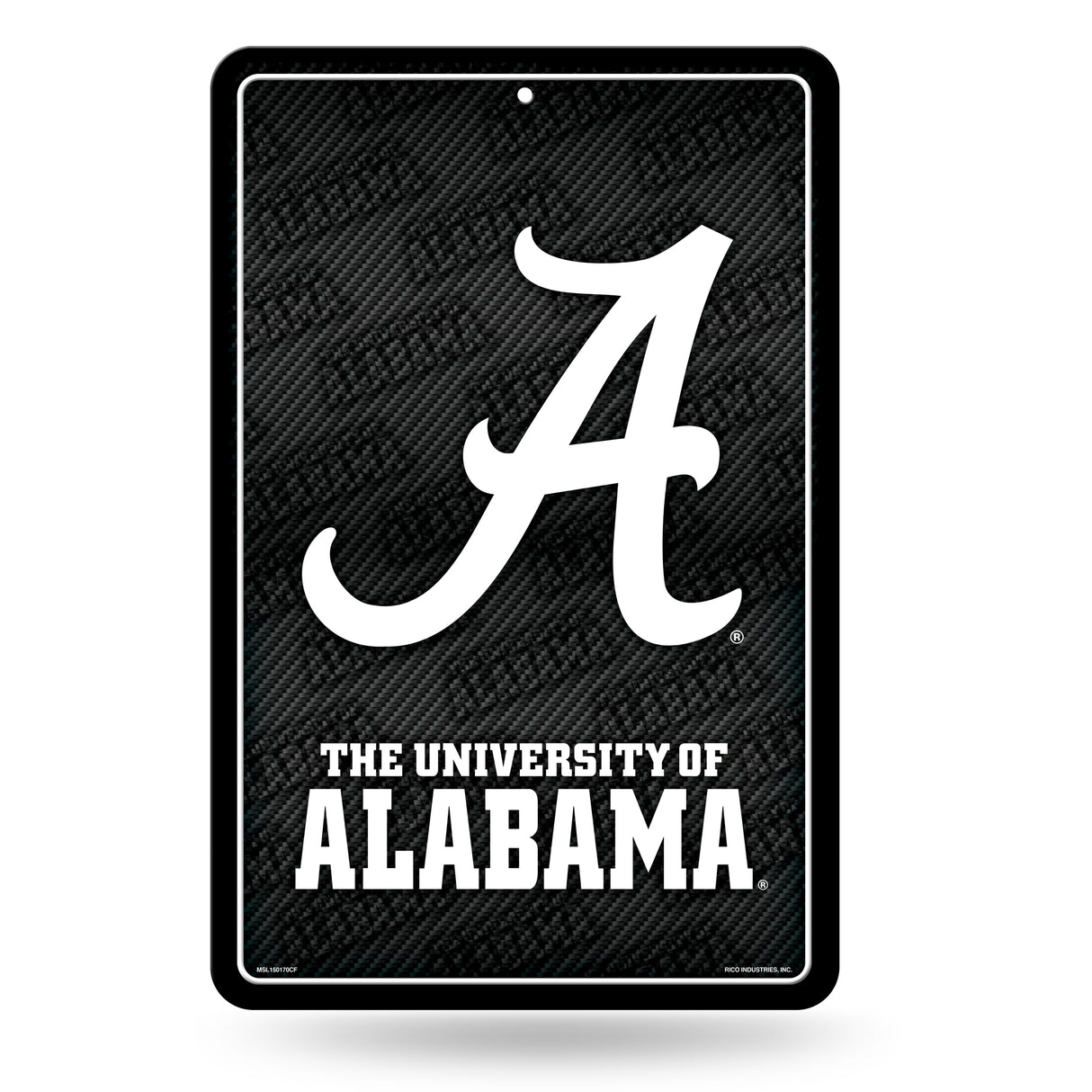 NCAA Alabama Crimson Tide Large Metal Sign Fan Gear NCAA Alabama Crimson Tide