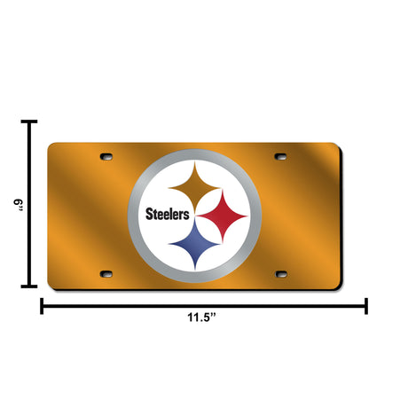 NFL Pittsburgh Steelers Laser Cut License Plate Tag Fan Gear NFL Pittsburgh Steelers