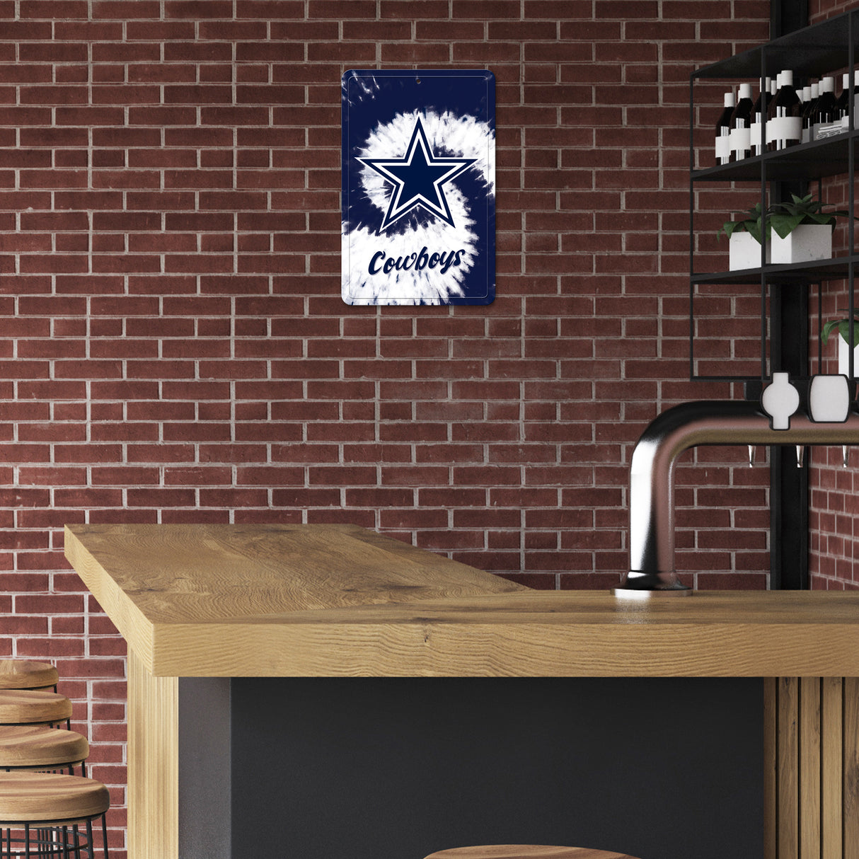 NFL Dallas Cowboys Large Metal Sign Fan Gear NFL Dallas Cowboys