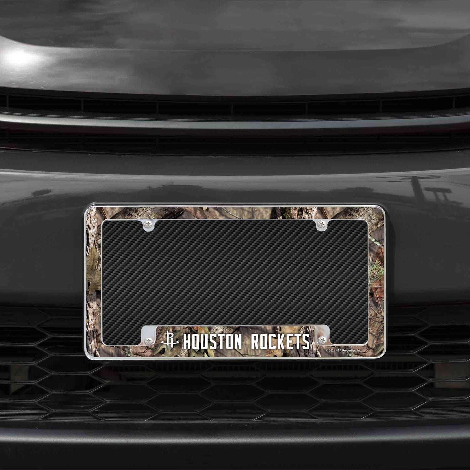NBA Houston Rockets All Over Chrome License Plate Frame Fan Gear NBA Houston Rockets