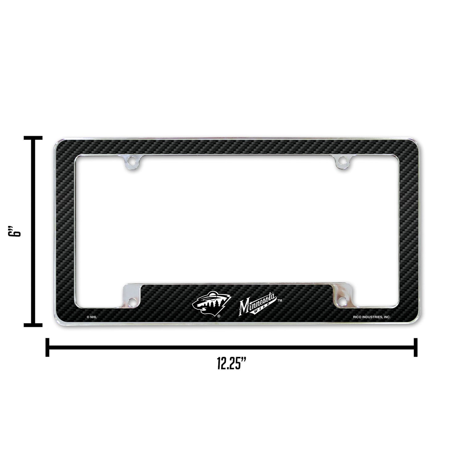 NHL Minnesota Wild All Over Chrome License Plate Frame Fan Gear NHL Minnesota Wild
