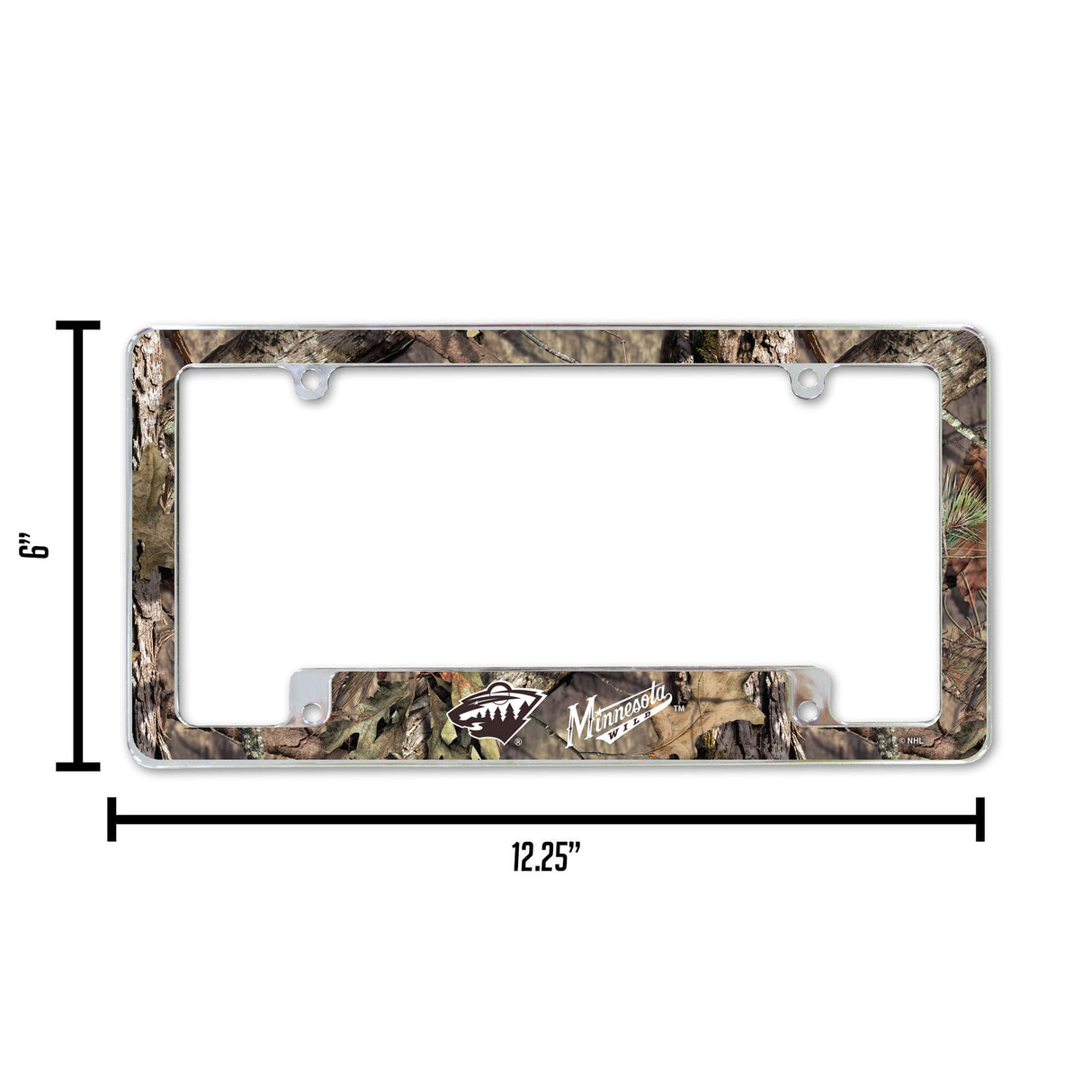 NHL Minnesota Wild All Over Chrome License Plate Frame Fan Gear NHL Minnesota Wild