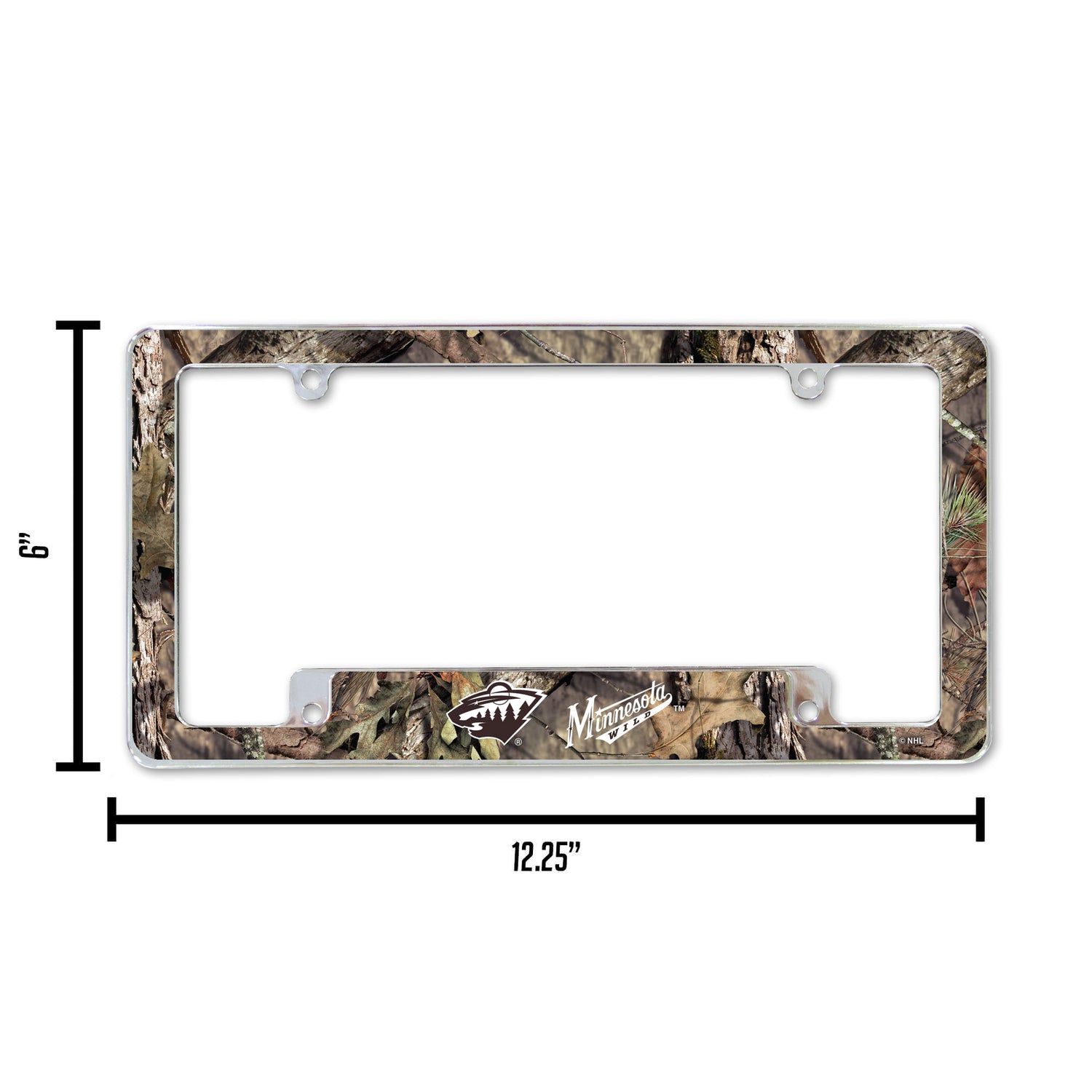 NHL Minnesota Wild All Over Chrome License Plate Frame Fan Gear NHL Minnesota Wild