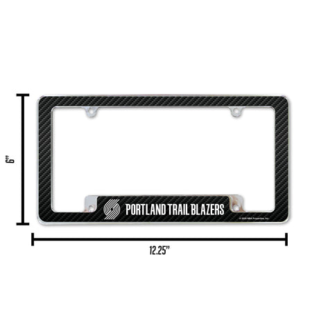 NBA Portland Trail Blazers All Over Chrome Frame Fan Gear NBA Portland Trail Blazers