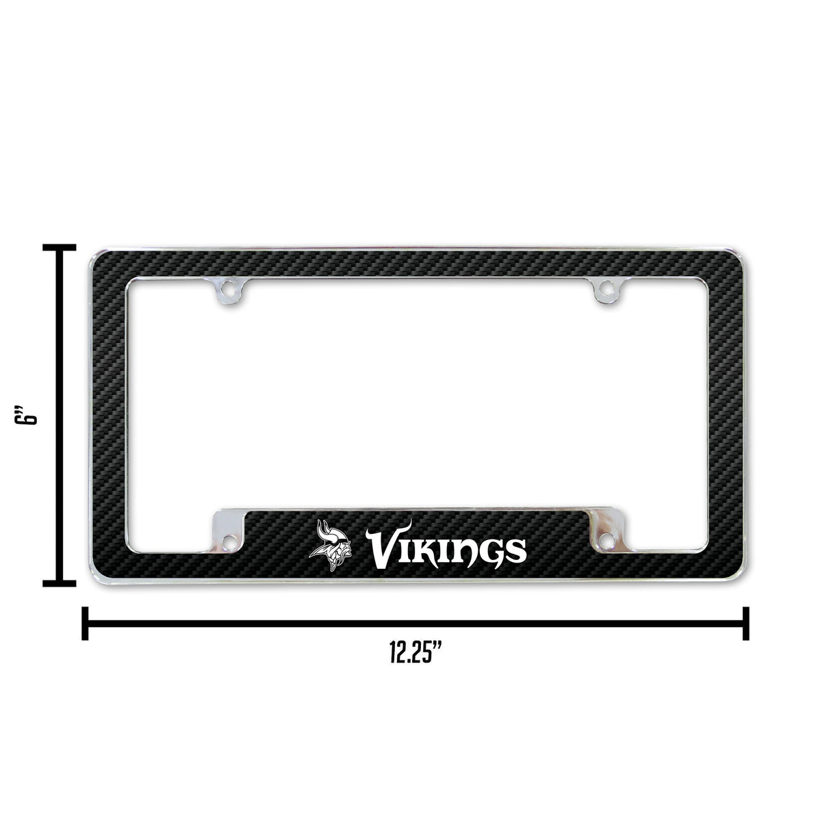 NFL Minnesota Vikings All Over Chrome Frame Fan Gear NFL Minnesota Vikings