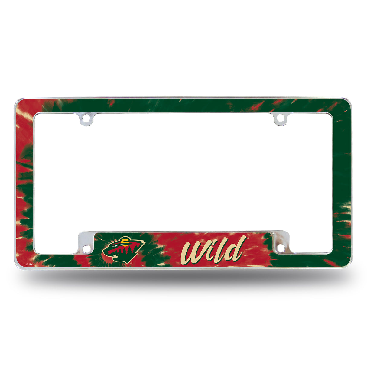 NHL Minnesota Wild All Over Chrome License Plate Frame Fan Gear NHL Minnesota Wild