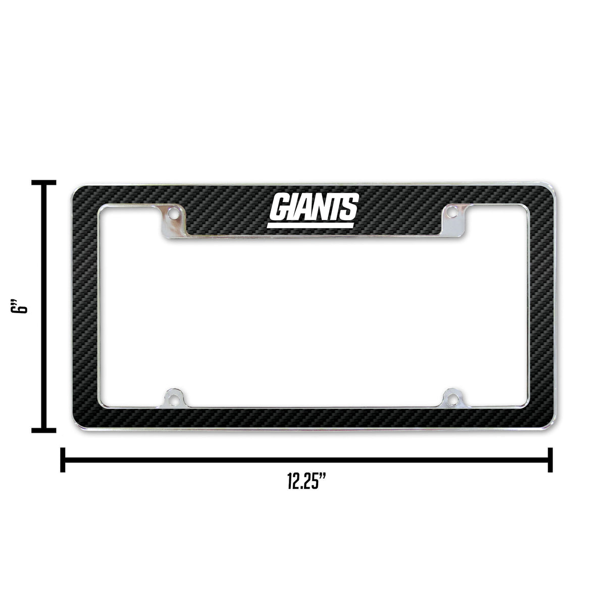 NFL New York Giants All Over Chrome License Plate Frame Fan Gear NFL New York Giants