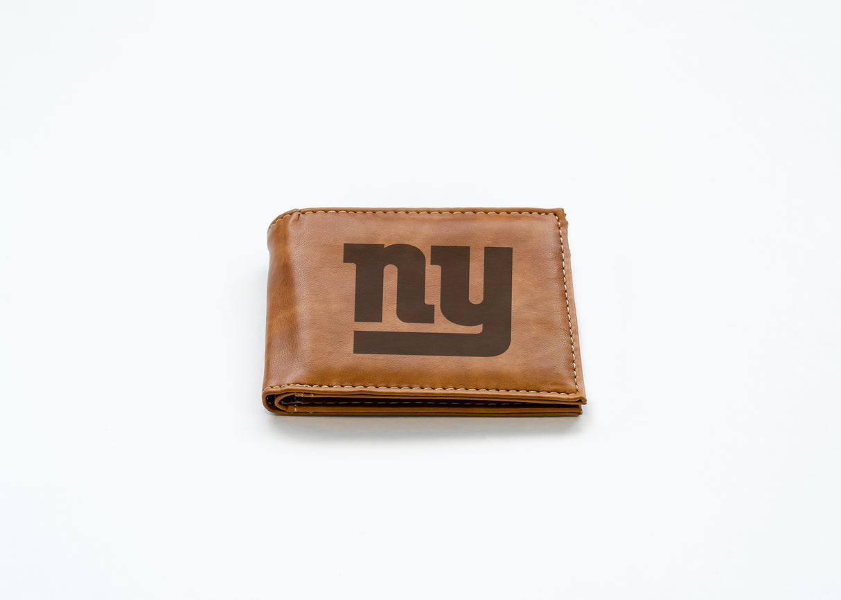 NFL New York Giants Laser Engraved Bill-Fold Fan Gear NFL New York Giants