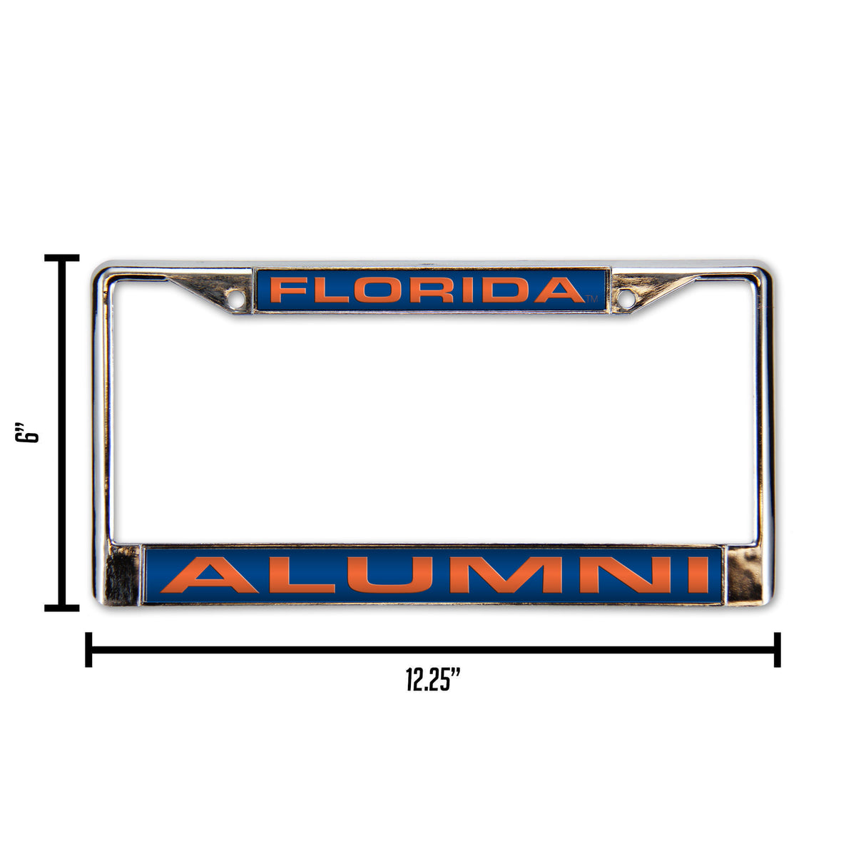 NCAA Florida Gators Laser Cut Chrome License Plate Frame Fan Gear NCAA Florida Gators