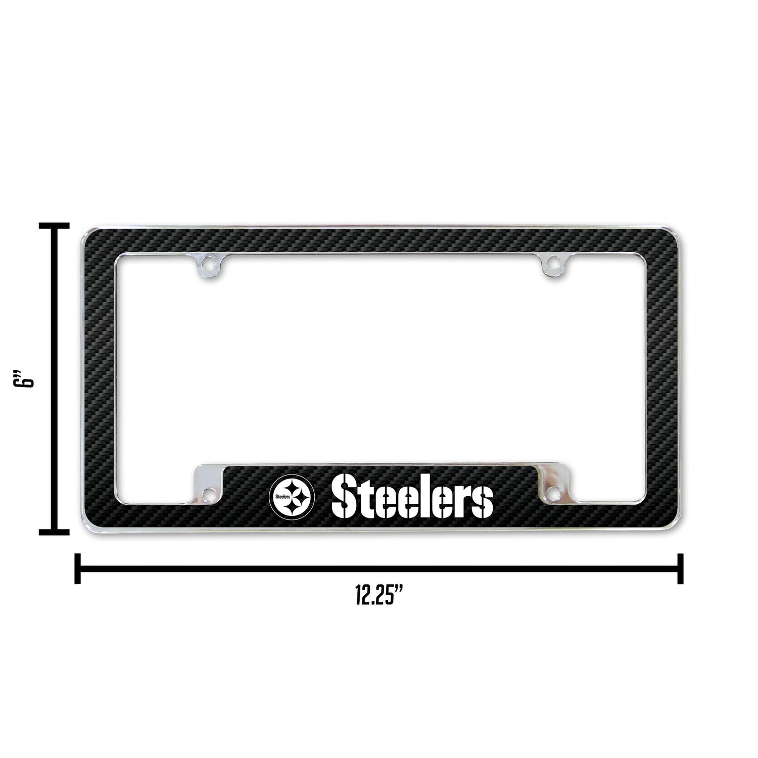 NFL Pittsburgh Steelers All Over Chrome Frame Fan Gear NFL Pittsburgh Steelers