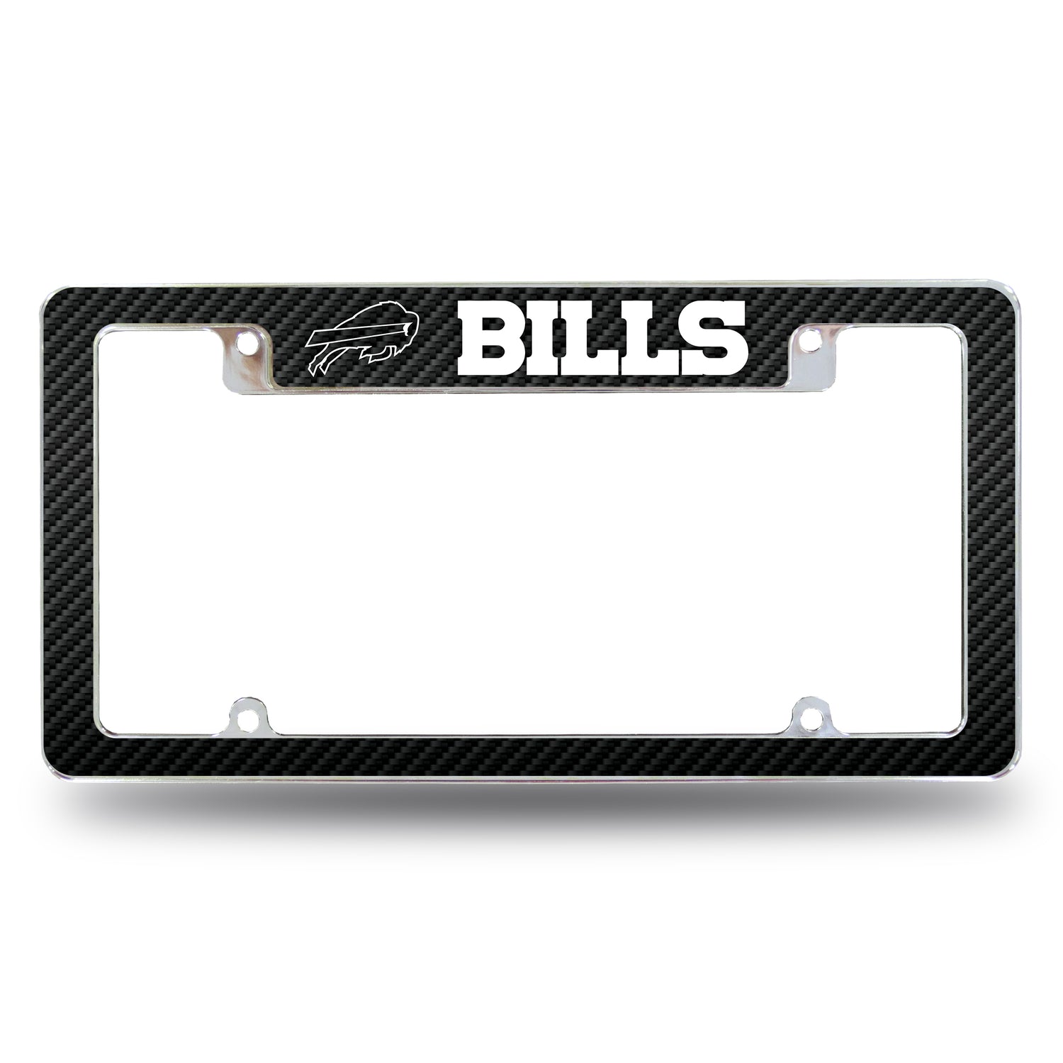 NFL Buffalo Bills All Over Chrome License Plate Frame Fan Gear NFL Buffalo Bills