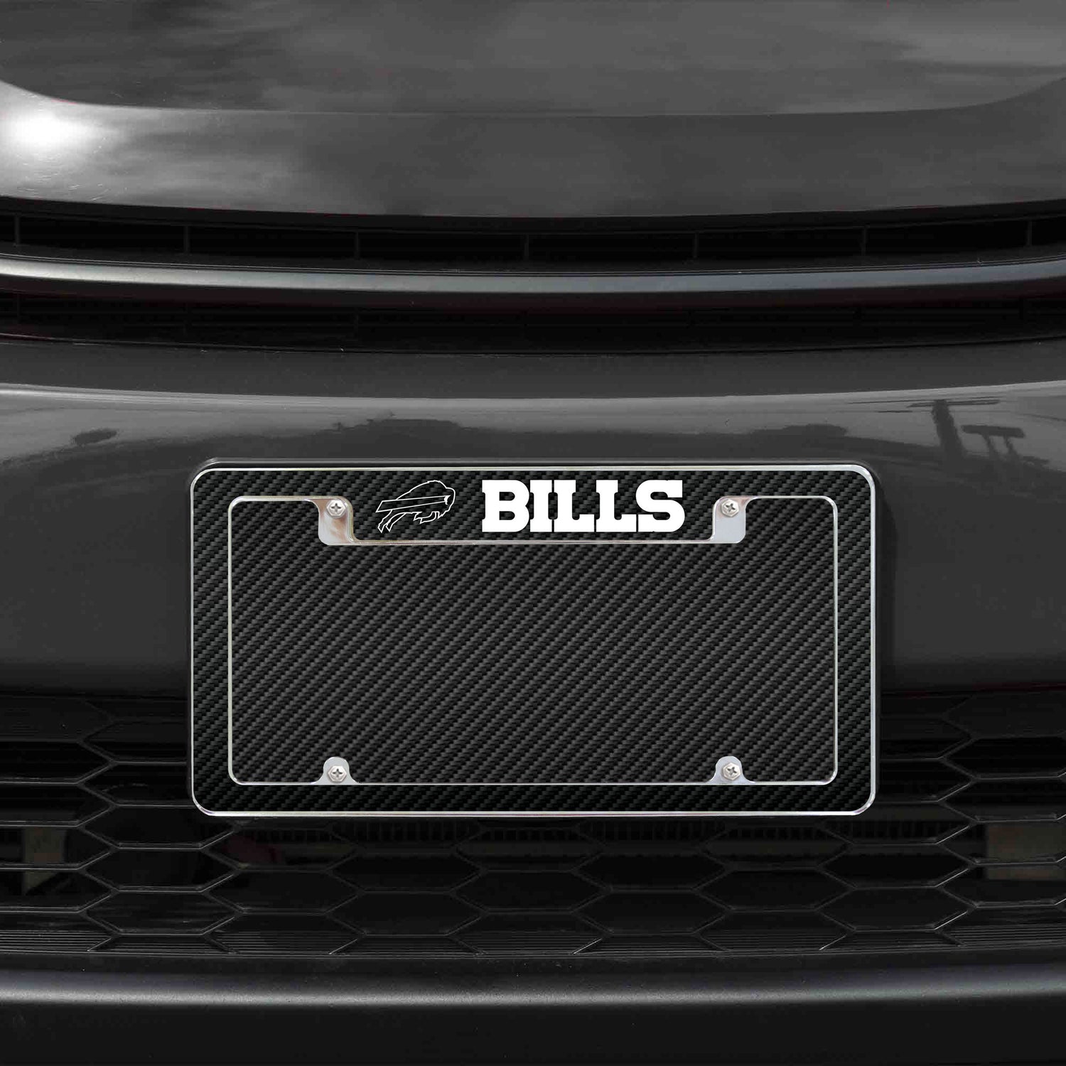 NFL Buffalo Bills All Over Chrome License Plate Frame Fan Gear NFL Buffalo Bills