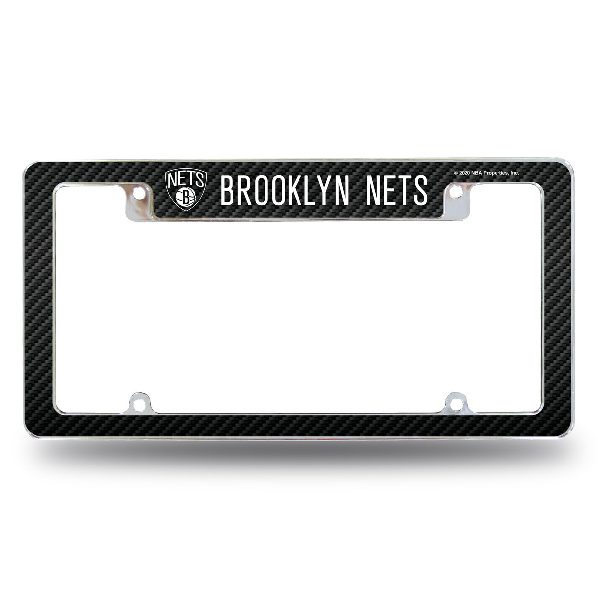 NBA Brooklyn Nets All Over Chrome License Plate Frame Fan Gear NBA Brooklyn Nets