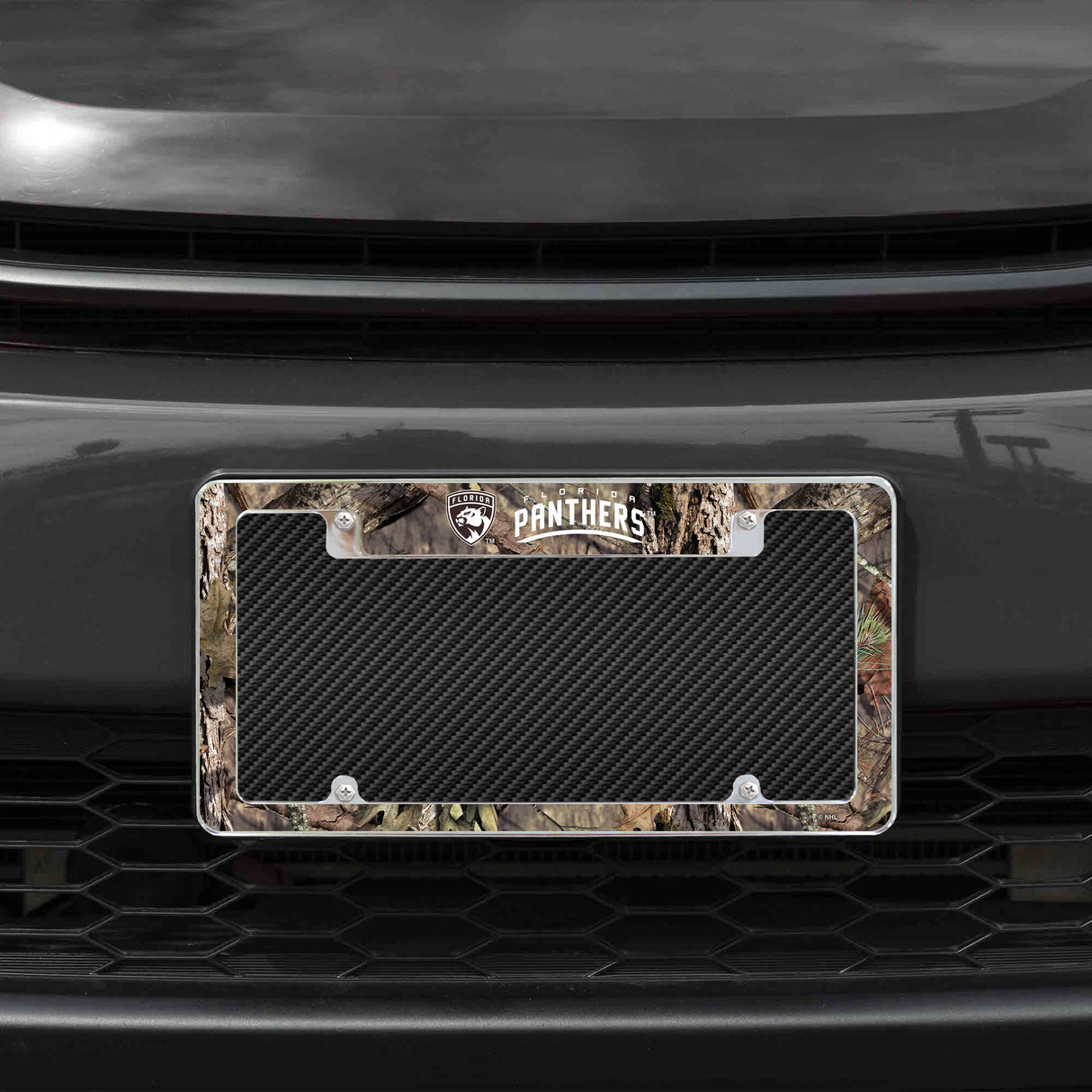 NHL Florida Panthers All Over Chrome License Plate Frame Fan Gear NHL Florida Panthers