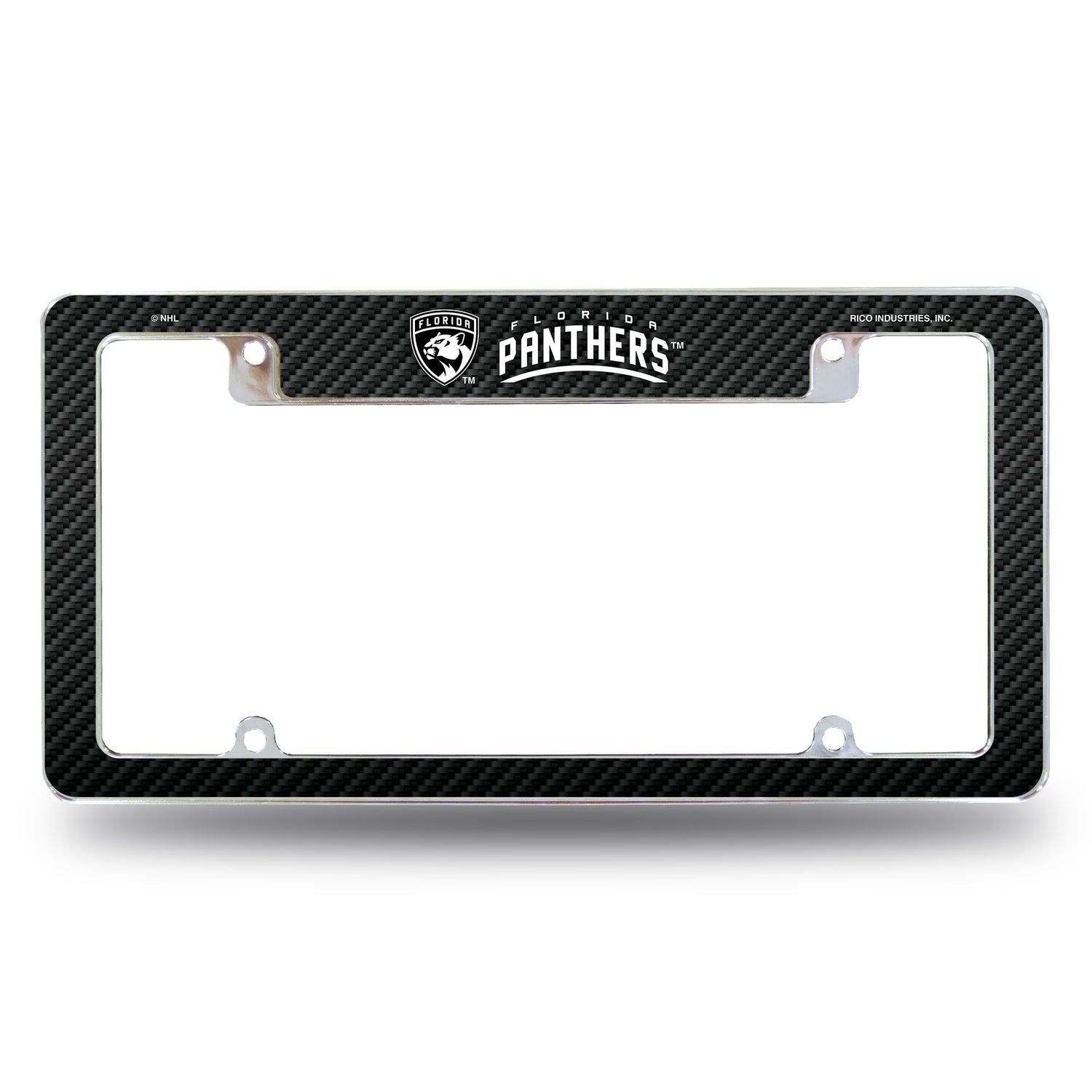 NHL Florida Panthers All Over Chrome License Plate Frame Fan Gear NHL Florida Panthers