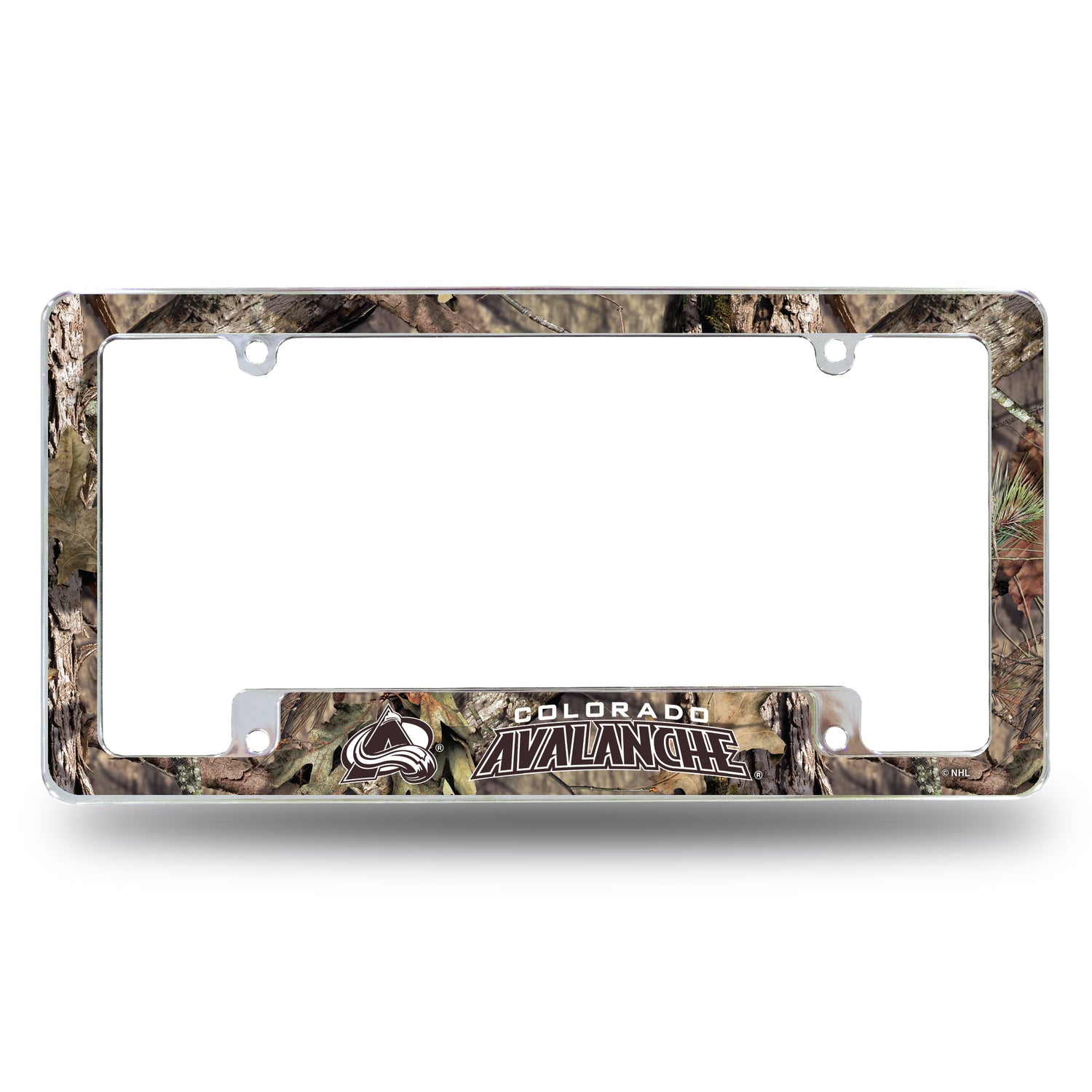 NHL Colorado Avalanche All Over Chrome License Plate Frame Fan Gear NHL Colorado Avalanche